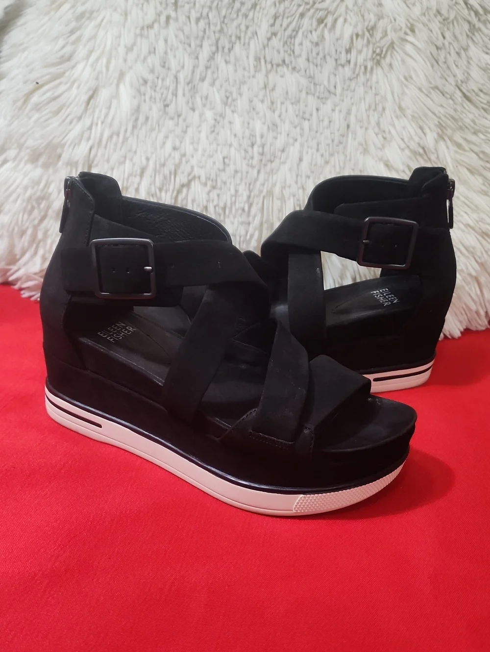 Eileen Fisher Woman's Sally Wedge Sandal